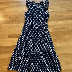 J. Crew Tiered Cotton Voile Dress in Floating Sunflowers